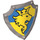 Duplo Pearl Light Gray Shield with Yellow Lion on Blue and Yellow (51711 / 51770)