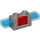 Duplo Parelmoer lichtgrijs Siren Steen met Rood Button en Blauw Lights (51273)