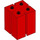Duplo Red 2 x 2 x 2 with Slits (41978)