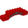 Duplo Red Arch Brick 2 x 10 x 2 with Dark grey Keystone and stones (43679 / 51704)
