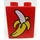 Duplo Red Brick 1 x 2 x 2 with Banana without Bottom Tube (4066 / 82285)