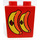 Duplo Rosso Mattoncino 1 x 2 x 2 con Bananas con Adesivi senza tubo inferiore (4066)