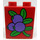 Duplo rot Backstein 1 x 2 x 2 mit Blueberries ohne Unterrohr (4066)