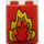 Duplo Rojo Ladrillo 1 x 2 x 2 con Fuego sin tubo inferior (4066 / 82292)