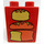Duplo Red Brick 1 x 2 x 2 with Loaves of Bread without Bottom Tube (4066)