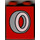 Duplo Rood Steen 1 x 2 x 2 met Band zonder buis aan de onderzijde (4066)