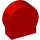 Duplo rouge Brique 1 x 3 x 2 avec Rond Haut avec côtés découpés (14222)
