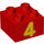 Duplo Red Brick 2 x 2 with &quot;4&quot; (3437 / 17297)