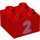 Duplo Red Brick 2 x 2 with Number &quot;2&quot; (3437 / 68393)