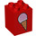 Duplo Red Brick 2 x 2 x 2 with Ice Cream Cone and Dropped Cone (31110 / 37372)