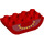 Duplo rouge Brique 2 x 4 avec Incurvé Bas avec Jaune Seeds (15900 / 98224)
