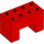 Duplo Red Brick 2 x 4 x 2 with 2 x 2 Cutout on Bottom (6394)