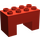 Duplo rouge Brique 2 x 4 x 2 avec 2 x 2 Coupé sur Bas (6394)