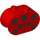 Duplo rouge Brique 2 x 4 x 2 avec Arrondi Ends avec Ladybird spots (6448 / 101578)