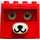 Duplo Red Brick 2 x 4 x 3 with dog nose and lid (eyes open and closed)
