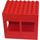 Duplo Red Building Block 6 x 8 x 6 with drive through and Two Window Openings