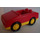 Duplo Rouge Voiture avec 4 Tenons as Siège (2235 / 74562)