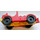 Duplo Red Car with yellow base,  2 x 4 studs bed and running boards (4575)