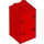 Duplo rouge Column Brique 2 x 2 x 3 avec Charnière Fourchette (69714)
