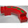 Duplo Red Curved Road Section 6 x 7 x 2 with 4 Stripes (83543 / 83562)