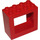 Duplo Red Door Frame 2 x 4 x 3 Old (with Flat Rim)