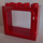 Duplo Rojo Puerta Marco 2 x 4 x 3 con borde elevado y parte trasera completamente abierta (2332 / 61649)