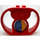 Duplo Red Duck Rattle with Handles