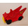 Duplo Red Fire truck with Water Hose Pattern with Black Wheels