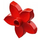 Duplo Red Flower with 5 Angular Petals (6510 / 52639)