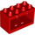 Duplo rouge Cadre 2 x 4 x 2 avec Charnière avec trous dans la base (60775)