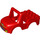 Duplo Red Off Road Vehicle Body with Fire Logo (21107)