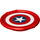 Duplo rot Platte mit Captain America Schild (27372 / 67035)