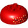 Duplo rouge Rond Brique 4 x 4 avec Dome Haut avec Sleeping Affronter (101569 / 110309)