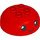 Duplo rouge Rond Brique 4 x 4 avec Dome Haut avec Smiling Affronter (101563 / 110308)