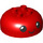 Duplo rouge Rond Brique 4 x 4 avec Dome Haut avec Smiling Affronter (101563 / 110308)