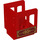 Duplo rot Steam Motor Cabin mit &#039;95&#039; (Neuer, kleiner) (43571 / 92453)