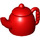 Duplo Rood Tea Pot met Deksel (3728 / 35735)