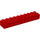 Duplo Red Technic Brick 2 x 10 (9 Holes) (6515 / 75350)