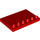 Duplo Rouge Tuile 4 x 6 avec Tenons sur Bord (31465)