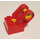 Duplo rouge Toolo Brique 2 x 2 avec Angled Support avec Forks et Deux Screws sans trous sur le côté
