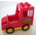 Duplo Red Vehicle Truck with Covered Bed, Yellow Undercarriage and ZOO