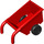 Duplo rouge Wheelbarrow avec Noir roues (74661 / 88205)