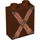 Duplo Brun rougeâtre Brique 1 x 2 x 2 avec 2 Crossed Boards sans tube à l&#039;intérieur (4066 / 52644)