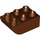 Duplo Reddish Brown Brick 2 x 3 with Inverted Slope Curve (98252)