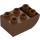 Duplo Reddish Brown Brick 2 x 3 with Inverted Slope Curve (98252)