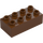 Duplo Reddish Brown Brick 2 x 4 (3011 / 31459)