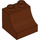 Duplo Reddish Brown Brick with Curve 2 x 2 x 1.5 (11169)