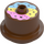 Duplo Reddish Brown Cake with Blue and Yellow and Pink Icing (65157 / 101591)