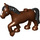 Duplo Reddish Brown Horse with Black Mane (57892 / 89688)