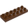 Duplo Rødbrun Plate 2 x 6 (98233)